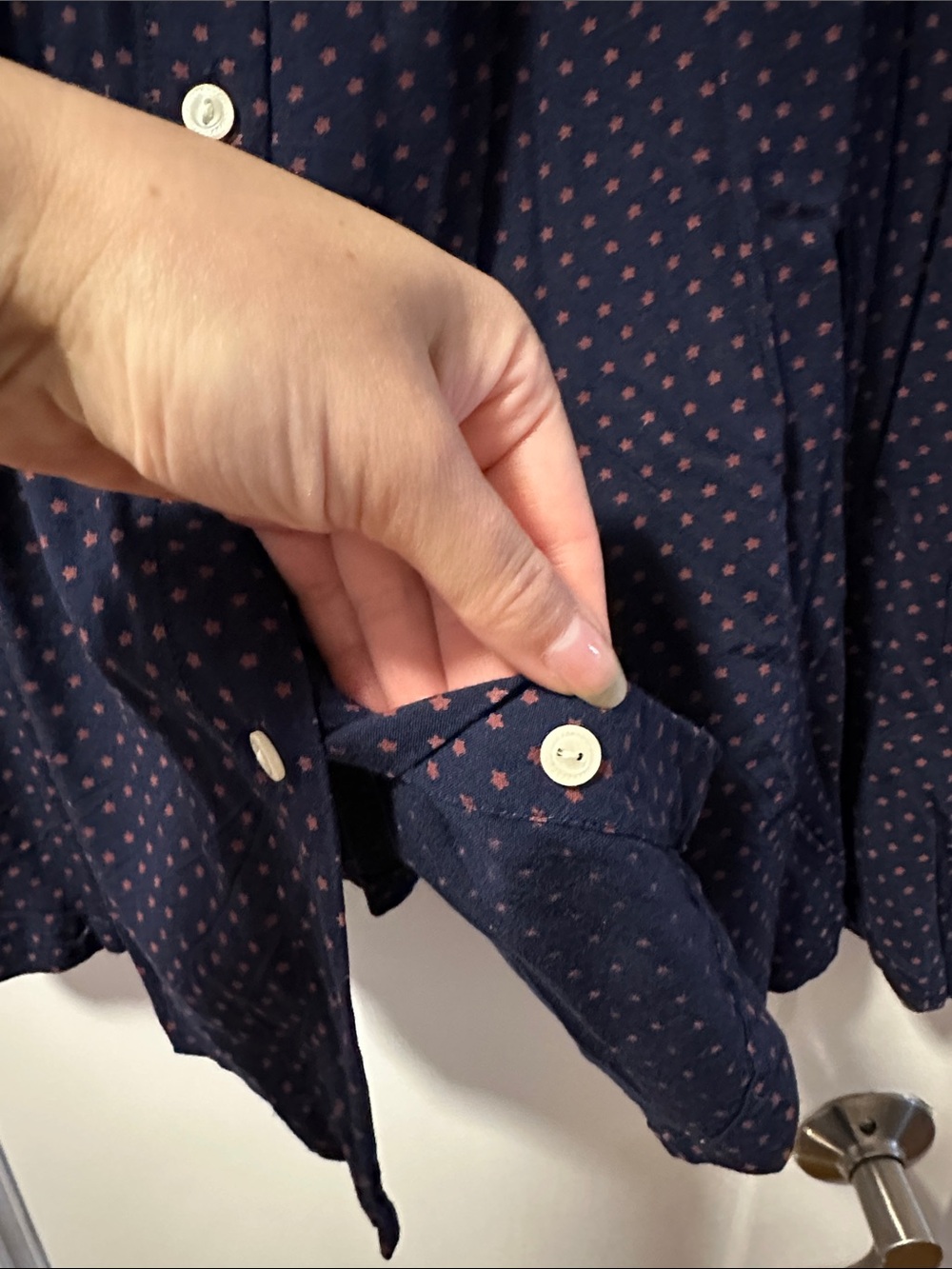 Ralph Lauren Denim & Supply Navy Star Print V-Neck Dress - Picture 6 of 9